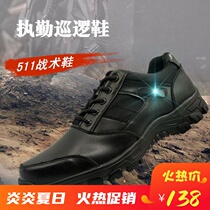 Spring and summer duty shoes training shoes black work shoes Men Outdoor leather hiking shoes mesh breathable sports shoes