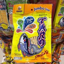 Thailand 711 original imported TARO super spicy cod Shredded cod dried squid snacks specialty 38g big bag full 100