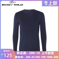 Special Admiration of its Bao Di Weide Mens Fleece De Velvet Plus V Collar Warm Top ZBN72QS1