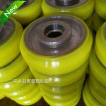 Lu core rubber-coated wheel polyurethane rubber-coated wheel rubber wheel pulley does not degumming good wear resistance can be customized non-standard
