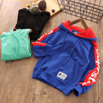 Boys Spring and Autumn Sweats in the big childrens sports hooded jumper 2020 new childrens clothing
