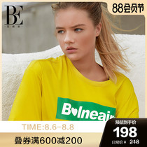 BE Van Dean sports yoga letter tide T-shirt popular color fashion sports pure cotton fabric soft skin-friendly