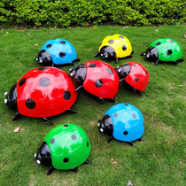Seven Stars Ladybug Pendulum Pieces Garden Courtyard Decorations Meadow Trees Decoration Handicraft small Sculpture Insect models