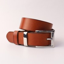 Belt men and women stainless steel pin buckle pure cowhide casual belt mens pants with head layer youth whole year