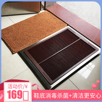 Door shoe shine disinfection floor mat sole cleaner cleaning 3D foot pad into the home school door disinfection brush foot pad