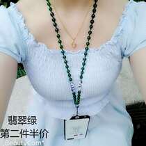 Mobile phone chain hanging neck lanyard crystal chain women necklace personality creative weaving fashion short pendant pendant hanging rope