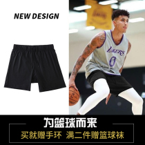 American basketball shorts Four-point mens training sports but knee loose fitness running five-point shorts Quick-drying summer