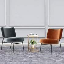 Nordic single sofa chair casual stool Net red small chair light luxury single chair simple leisure area negotiation table and chair combination