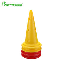Football training equipment logo bucket Childrens football obstacle ice cream cone logo disc rod disc barricade pile tapered bucket