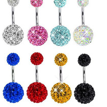 drill ball prevent allergic navel piercing belly button ring