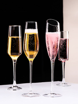 Crystal champagne glass sparkling wine goblet set home Creative 6 sets 2 wine glasses cocktail mugs
