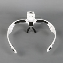 New product new white high-definition portable headwear glasses magnifier rack and head band interchangeable comfort optical use mirror