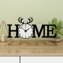 Personality creative fashion Nordic clock table clock mute home bedroom modern desktop table clock clock decoration ornaments