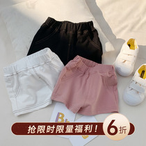Cookie home baby childrens clothing summer new baby girl casual girl Joker stretch shorts hot pants childrens super shorts