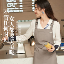 Bao Youanie apron Home Kitchen Attendant Working Hood Clothing Day Department Brief men and women thin section pure cotton sleeveless waistline