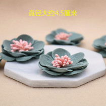 Korean version of fresh and elegant microfiber flower decals handmade DIY childrens clothing wedding hair accessories brooch decorative materials