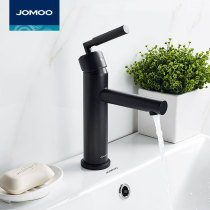 Nine Shepherd Black Face Basin Tap Hot And Cold Single Hole Bathroom Wash Basin Terrace Basin Wash Basin Washbasin Faucet