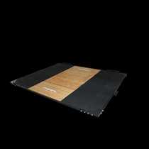 Weightlifting platform bamboo wood weightlifting platform 30mm solid wood weightlifting training platform strength lifting exercise gym shockproof floor