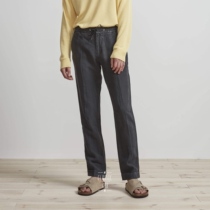 Swedish minimalist NN07 Italian linen fabric sand wash as old high waist casual long pants THE CHINO