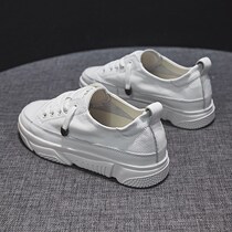Tide brand 2021 summer new white shoes female students Joker breathable thick bottom with skirt street shoot ins leather autumn
