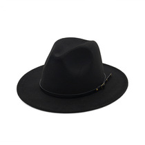  aliexpress amazon ebay60cm jazz hat Autumn and winter British retro top hat woolen hat DTW028