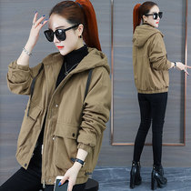 Short - mode Park overcomes cotton clothes in 2022 winter new Han edition plus thicker cotton coat tide