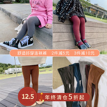 A207 childrens clothing girls spring new Korean version of foreign style pantyhose baby spring and autumn leggings childrens pants fashionable