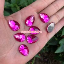 13 * 18mm water drop multi-angle rose red hand seam Diamond Diamond acrylic Diamond DIY material