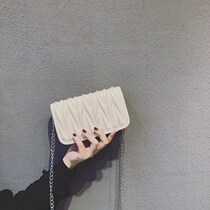 La mode leather bag ins female 2020 new messenger bag high texture chain fairy bag mini mobile phone bag soft