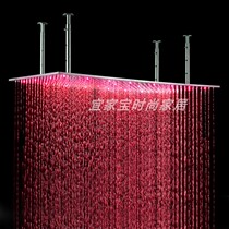 304 stainless steel led top spray shower shower bath showerhead head double sprinkler 50x100 ceiling bath head