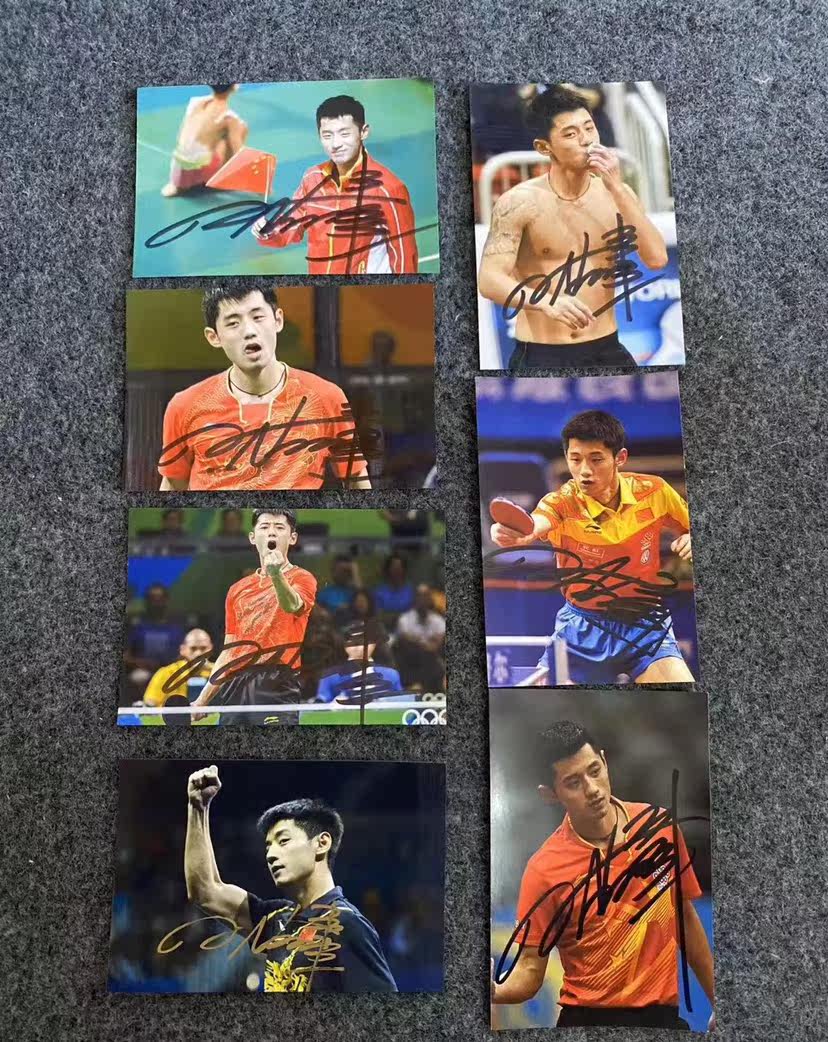 Table tennis team Zhang Jike's autograph signature photo activity on the spot