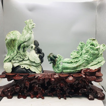  Leaky half price start to shoot Chinas four famous jade Gongxi Fatcai Dushan jade ornaments 21 5 kg c07