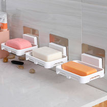 Bathroom soap box free punching seamless wall-mounted kitchen supplies shelf soap box drain student dormitory