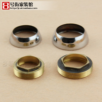 Hot and cold tap accessories Ceramic valve core 35 40mm gland bowl cover Decorative Lid Face Basin Stainless Steel Gland