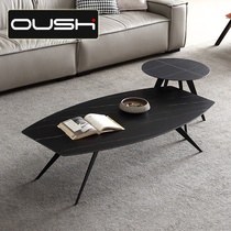 Nordic light luxury marble coffee table TV cabinet combination imported rock board simple post-modern living room small apartment furniture