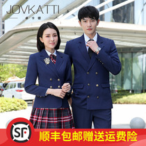 Male and female teachers with the same suit autumn and winter new kindergarten teacher work clothes female kindergarten teacher tooling fashion Korean version tide