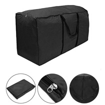 Outdoor containing Oxford cloth bag pouch waterproof protection cover Christmas tree coated silver bag 210D furniture black
