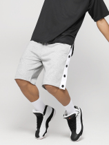 Breasted shorts mens full open buckle summer thin section basketball sports five-point pants Womens side loose training running fitness