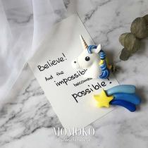 MOMOKO Fragrant Lavender Gypsum Ins Bursting Net Red Unicorn Car On-board Air Outlet Fragrant Lavender Birthday Present