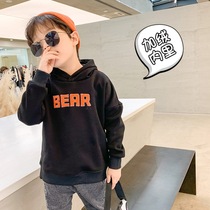 Childrens clothes autumn and winter foreign baby winter clothes 2021 new boy hooded warm winter fleece coat tide