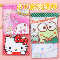 Hong Kong genuine big-eared dog corner creature Crayon Shin rope storage bag Mobile phone camera multi-function storage bag