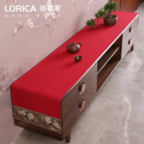 New Chinese TV cabinet dust cover tea tables tablemat cushion wedding red shoe cabinet cover