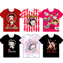 Betty doll Betty Boop sexy cute schoolgirl spring summer T-shirt short sleeve full color
