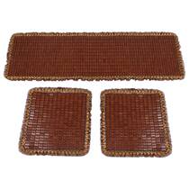 Car cushion bamboo cushion Monolithic Summer Versatile Mat three sets of rear mahjong Bamboo Bamboo bamboo Bamboo Sheet Cushion Cool Mat