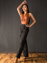 HCdance Latin clothing female adult New shape clothing v-collar dance uniforms practice uniforms