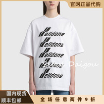 we11done official website 20ss barrage letter logo printing loose t-shirt welldone short-sleeved