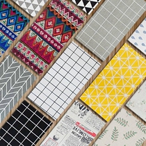 Absorbent cloth Coffee table tablecloth Desk fabric ins Mediterranean student imitation study dining table Gray black and white tassels