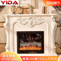 One Dau Style Fireplace Decoration Cabinet TV Cabinet LIVING ROOM SOLID WOOD ELECTRONIC FIREPLACE CORE SIMULATION FIRE FIREPLACE RACK WALL CABINET