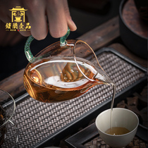 Taiwan Heji fair cup Glass thickened heat-resistant Yikou handmade tea Sea tea vessel Gongfu Tea set Male cup single