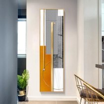 Modern simple porch decorative painting vertical version of thin narrow aisle corridor hanging painting light luxury wind into the home high-grade murals